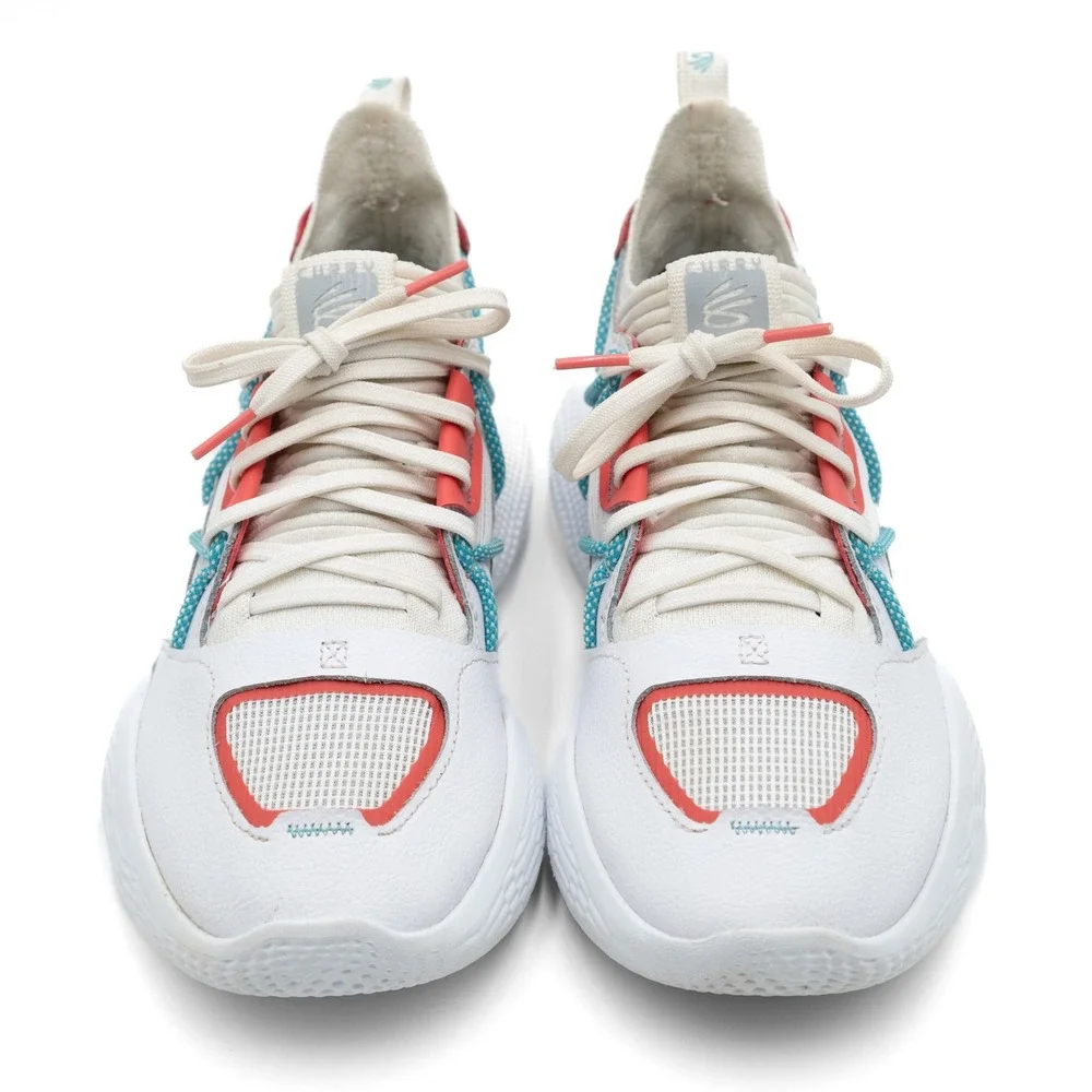 UNDER ARMOUR Men's US 7.5 White Daiquiri Curry Flow Cozy‎ Basketball Sneakers